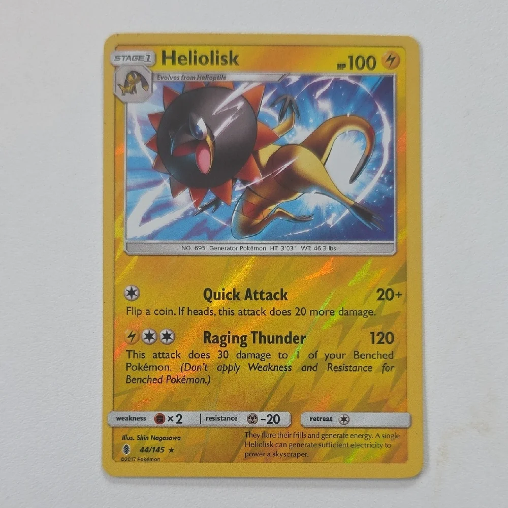 Pokemon Helioptile And Heliolisk Trading Cards